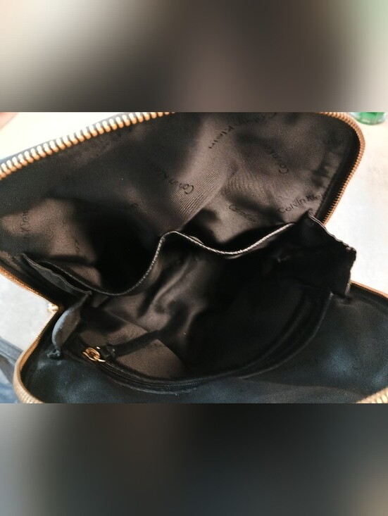 black leather calvin klein backpack Men's Backpack, Plaque, One Size Since 1968 Calvin Klein Women's Myra Backpack